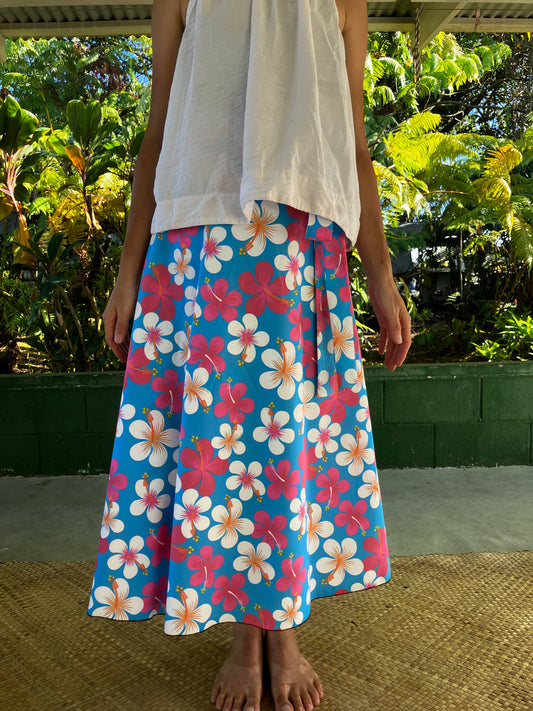 ラップスカート・プルメリアパラダイス/ポリコットン