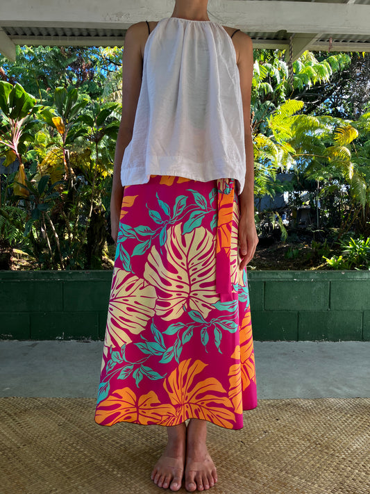 ラップスカート・トロピカルパラダイス/ポリコットン