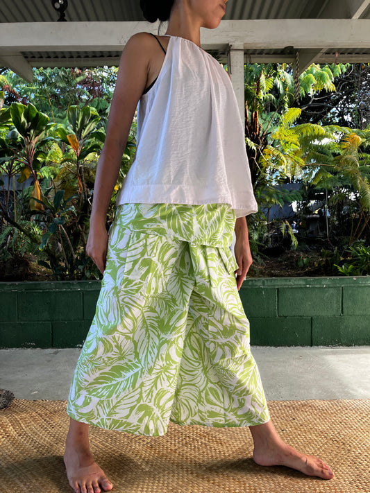 Hawaiian Pants・New Leaf / Poly Cotton