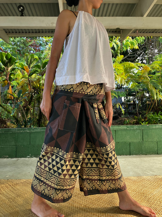 Hawaiian Pants・Tribal Triangle/ Poly Cotton