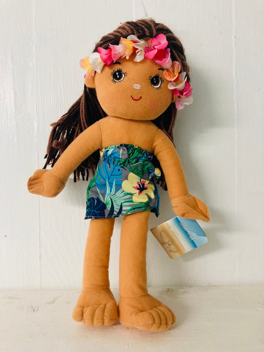 Island Plush Hula Girl Doll (Blue Dress)