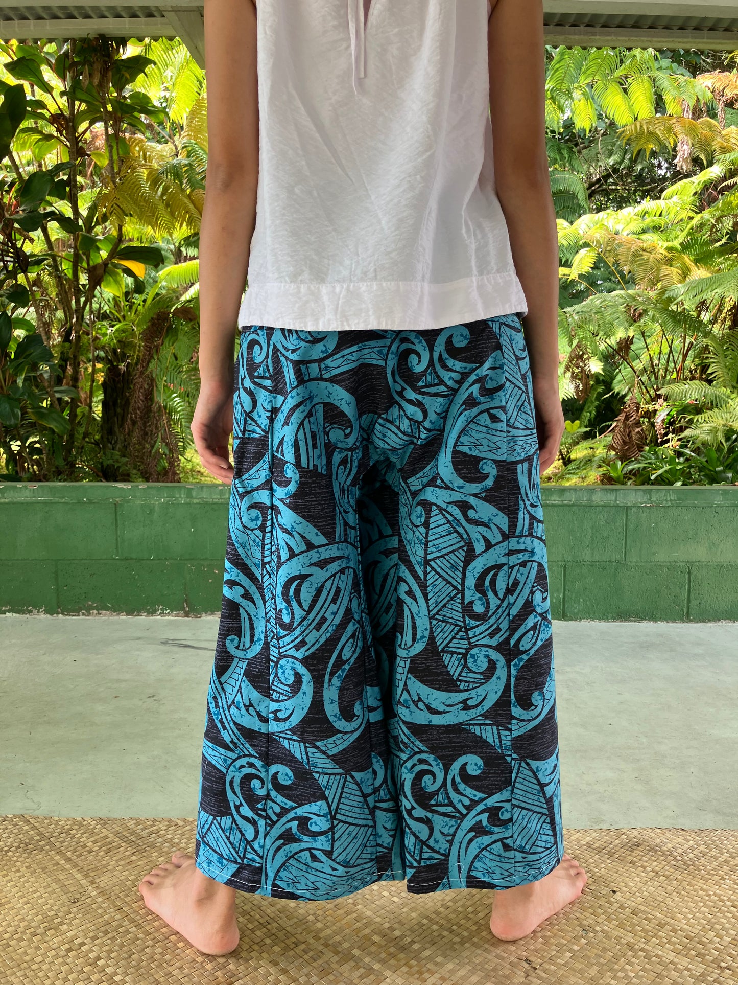 Hawaiian Pants・Navy Nalu /Cotton 100%