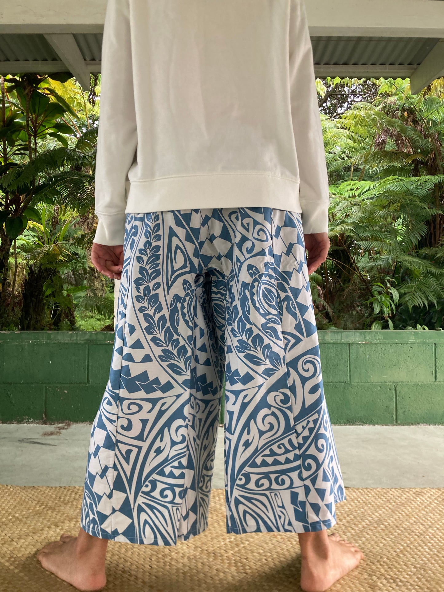 Hawaiian Pants・Royal Hawaiian Tapa (Blue) /Cotton 100%