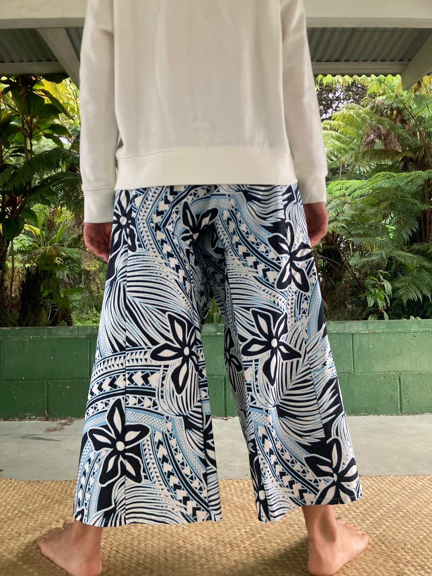 Hawaiian Pants・Tiare Teal /Cotton 100%