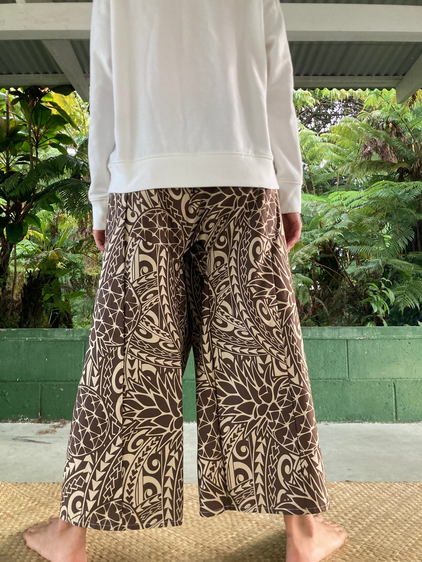 Hawaiian Pants・Tapa Pinapple (Brown) /Cotton 100%