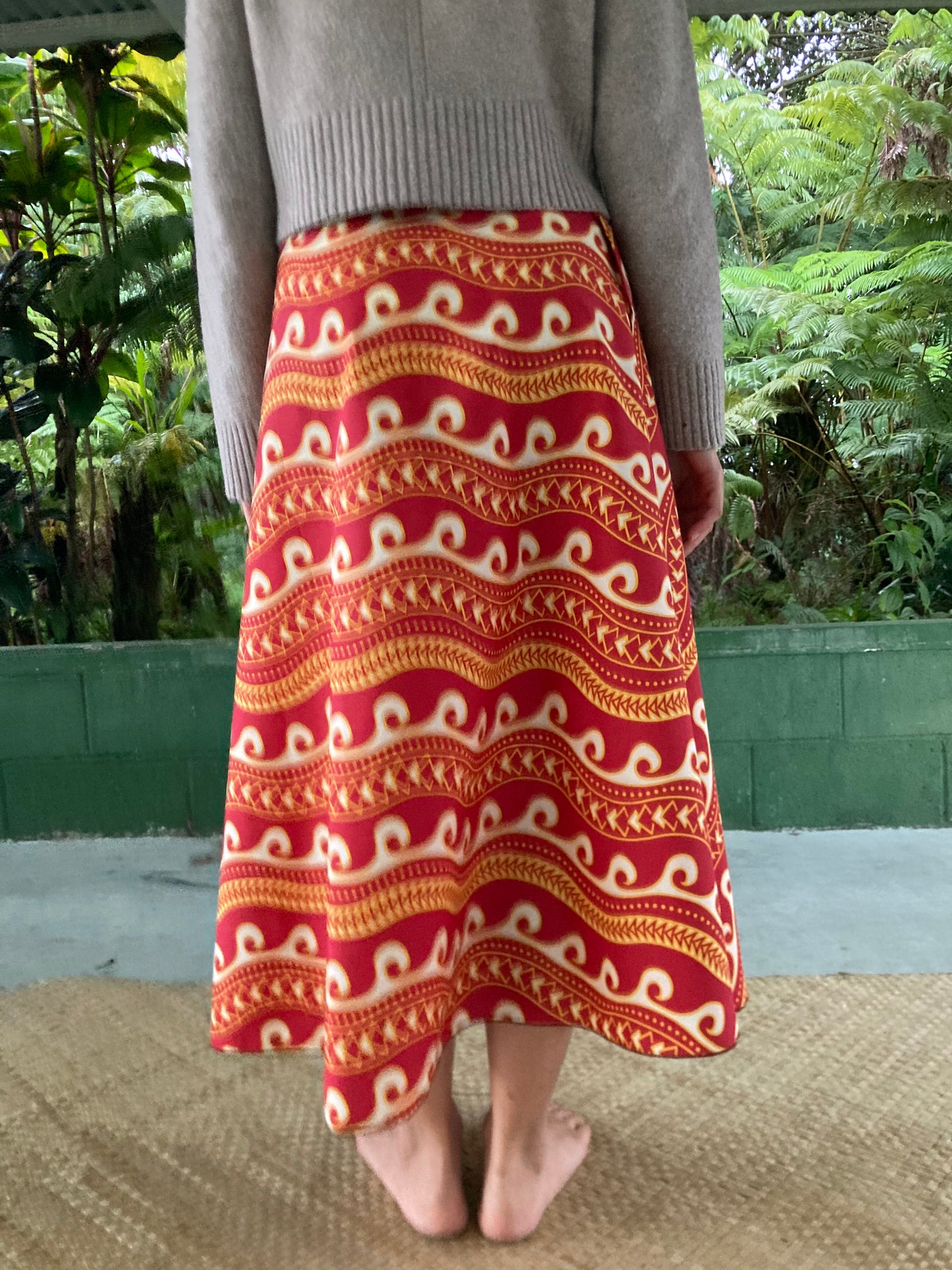 Hawaiian Wrap Skirt - Pele