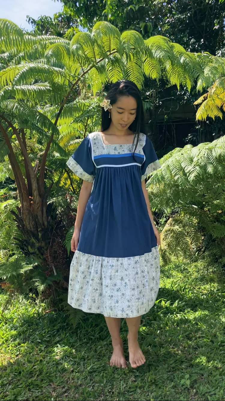 Liberty House Vintage Muʻumuʻu Blue