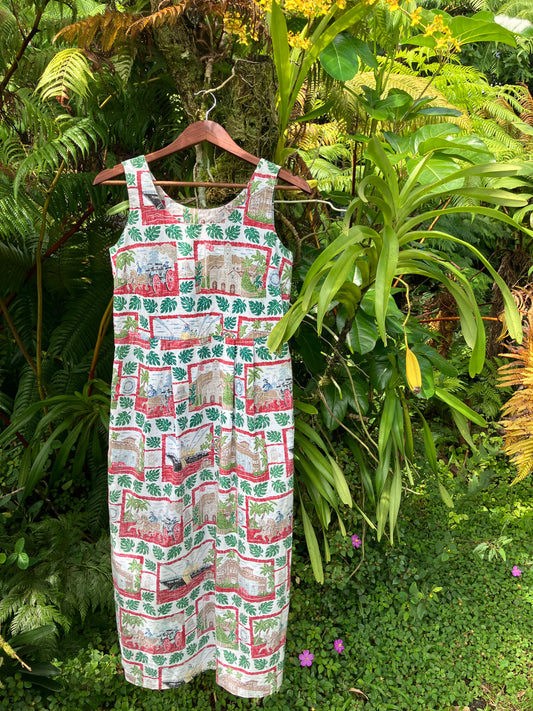 Detrich Varez Collection by Reyn Spooner Sleeveless Muʻumuʻu Red