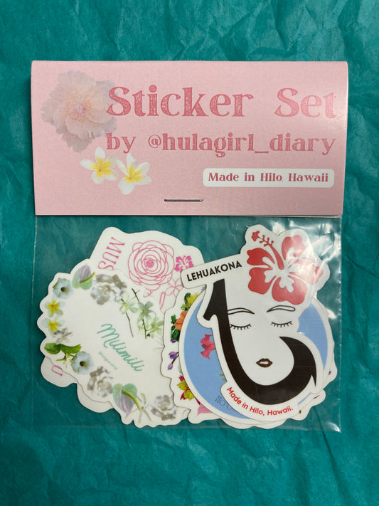 @hulagirl_diary Sticker Set