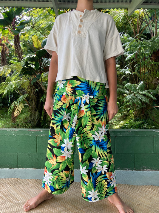 Hawaiian Pants・Tiare Paradise / Cotton 100%